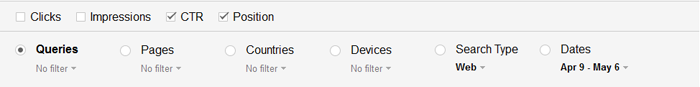 Filters Options