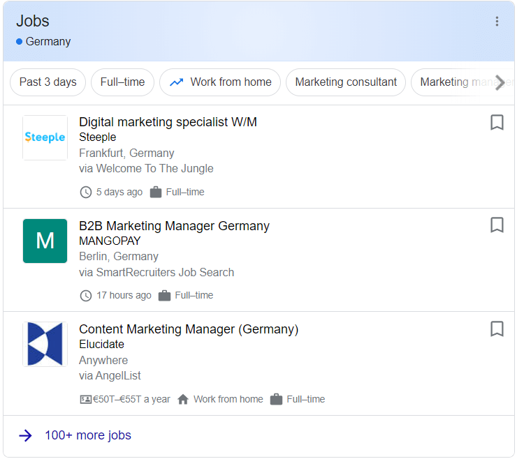 Digital Marketing jobs in germany